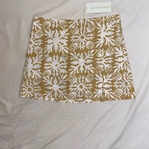 Alohiwai Blushed Linen Mini Skort size S